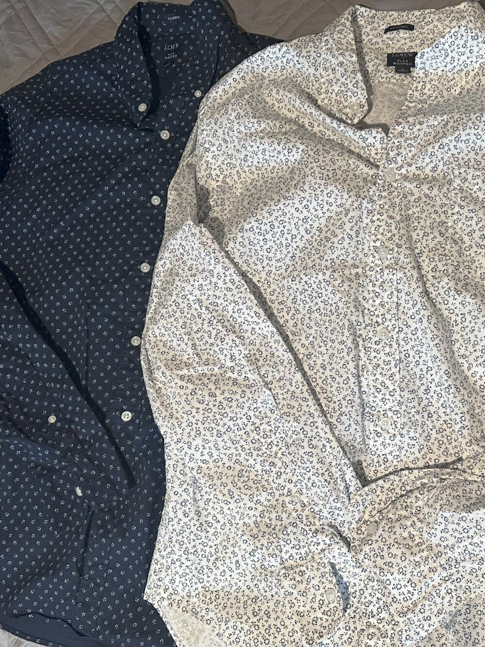 Two J Crew shirts Button Down Size L